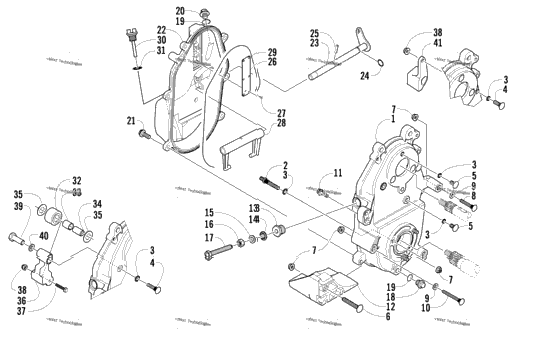Dropcase And Chain Tension Assembly