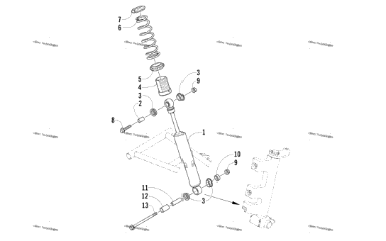 Front Suspension Shock Absorber Assembly