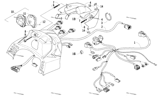 Headlight, Instruments, And Wiring Assemblies