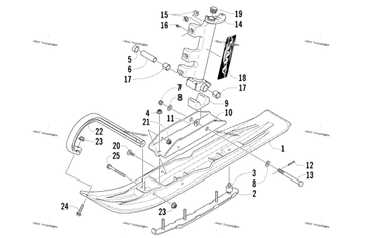 Ski And Spindle Assembly