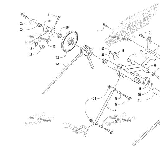 Rear Suspension Rear Arm Assembly