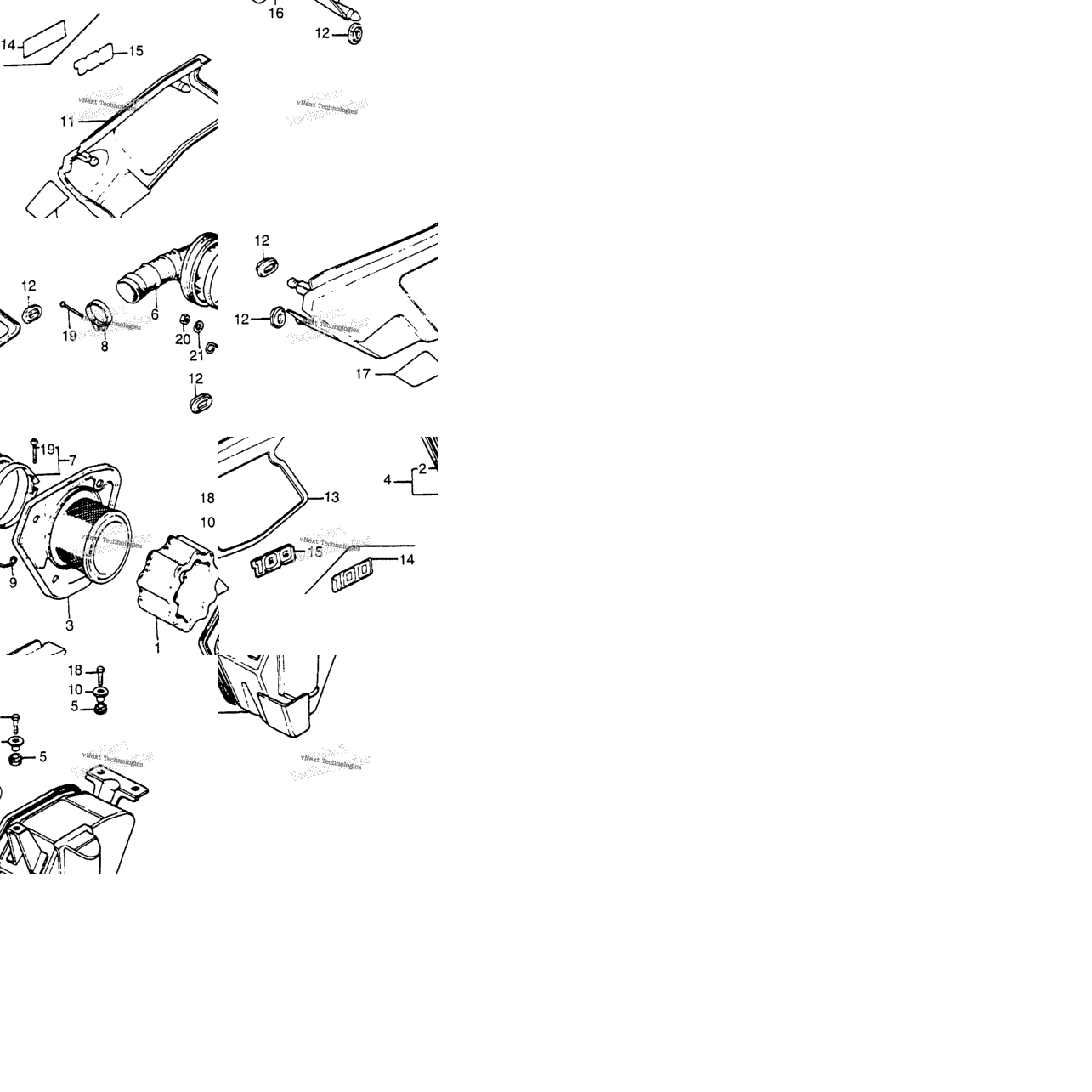 Air Cleaner + Side Cover 83-84