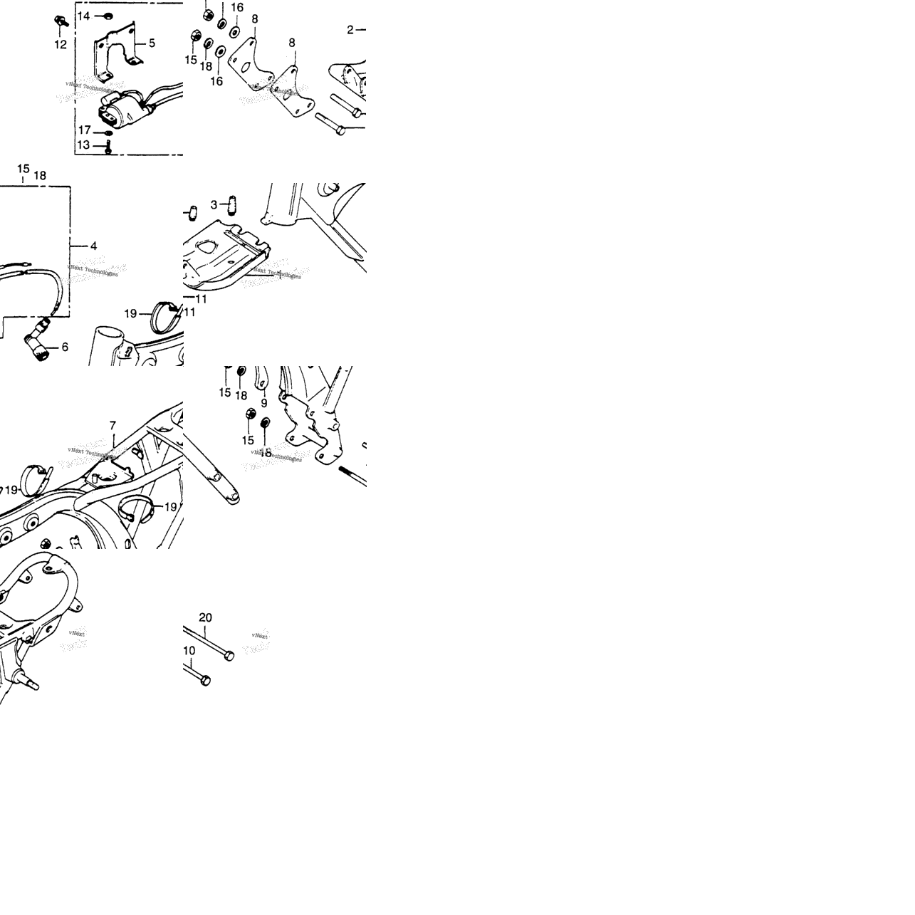 Frame + Ignition Coil