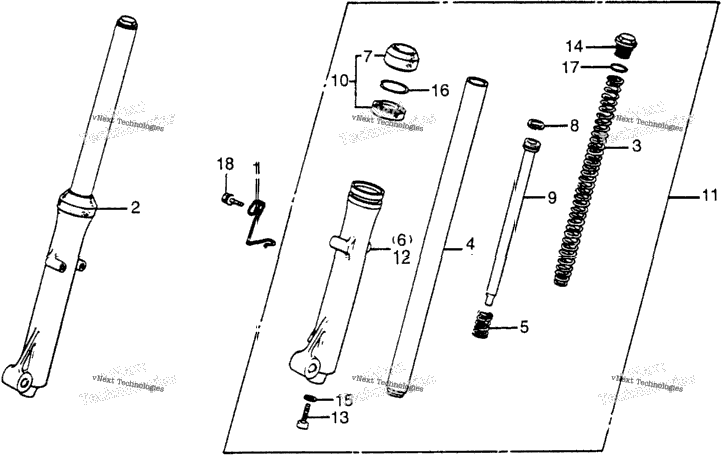 Front Fork 83-84