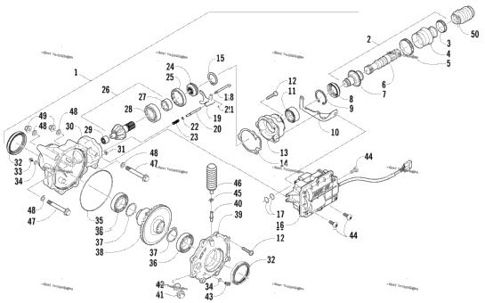 Front Drive Gearcase Assembly