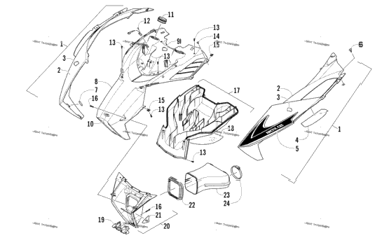 Hood And Air Intake Assembly