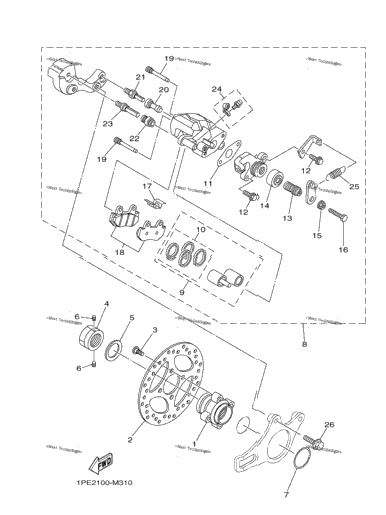 Rear Brake Caliper