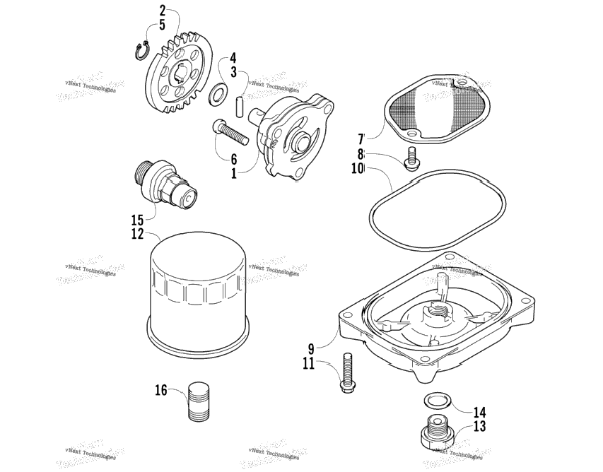 Oil Filter/Pump Assembly