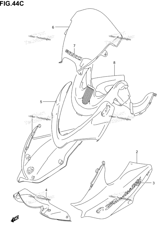 Cowling Body (Gsf1200sk4)