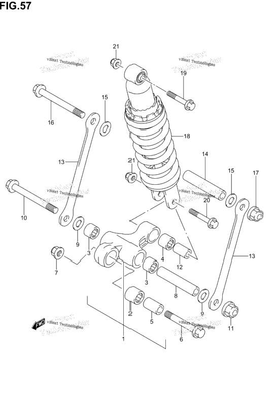 Rear Cushion Lever