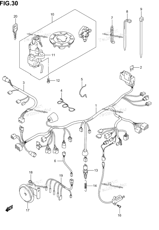 Wiring Harness (Gsf1200sk1/Sk2/Sk3)