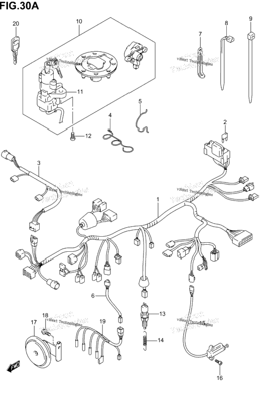 Wiring Harness (Gsf1200sk4/Sk5/Szk5)