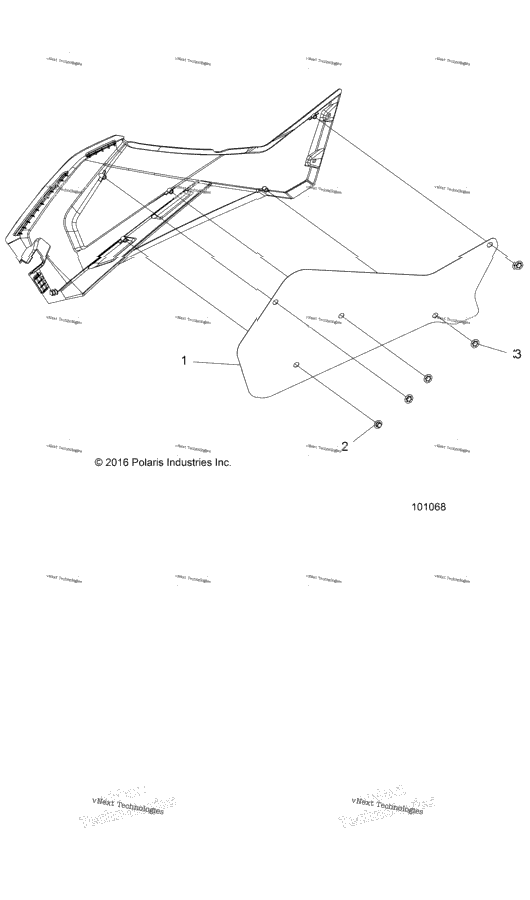 Body, Right Hand Side Panel Heat Shield And Hardware 2 Up