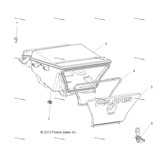 Body, Storage Box, Rear