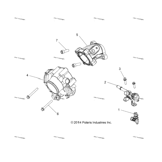Engine, Throttle Body & Fuel Rail
