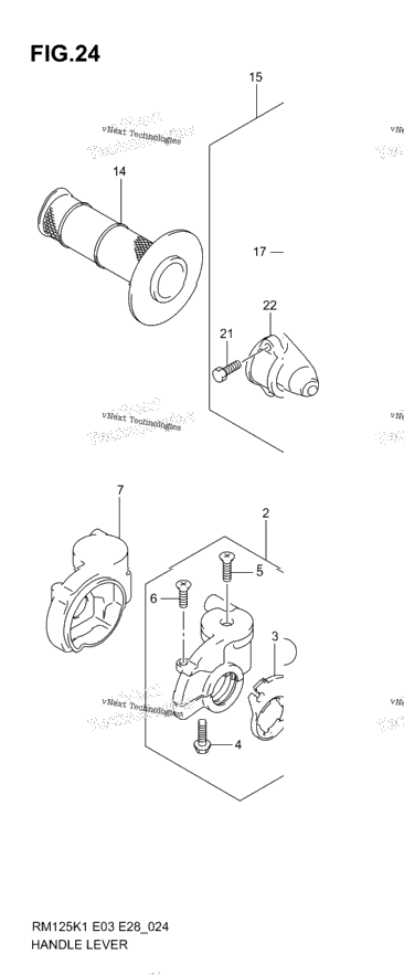 Handle Lever (Model K1/K2/K3)