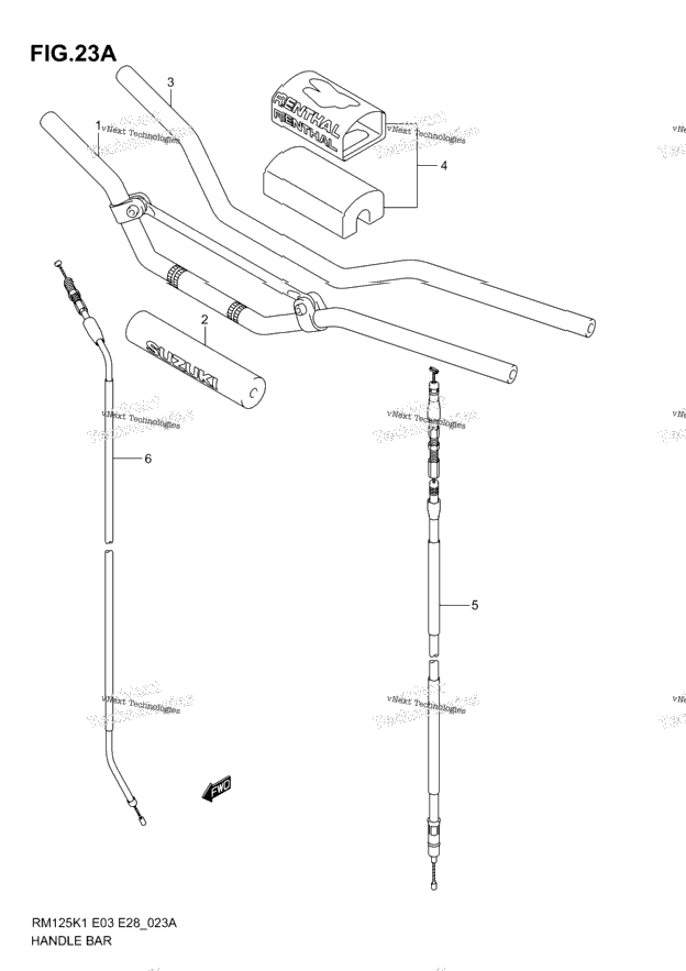 Handlebar (Model K5/K6)