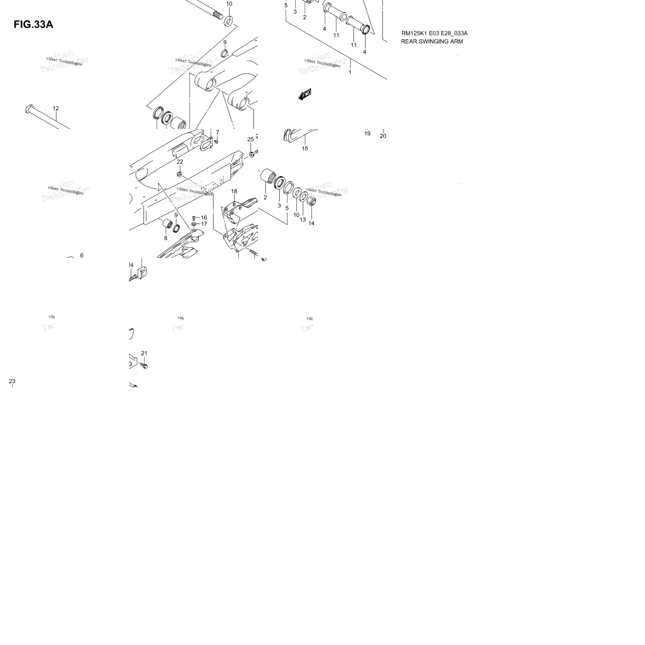 Rear Swinging Arm (Model K4)