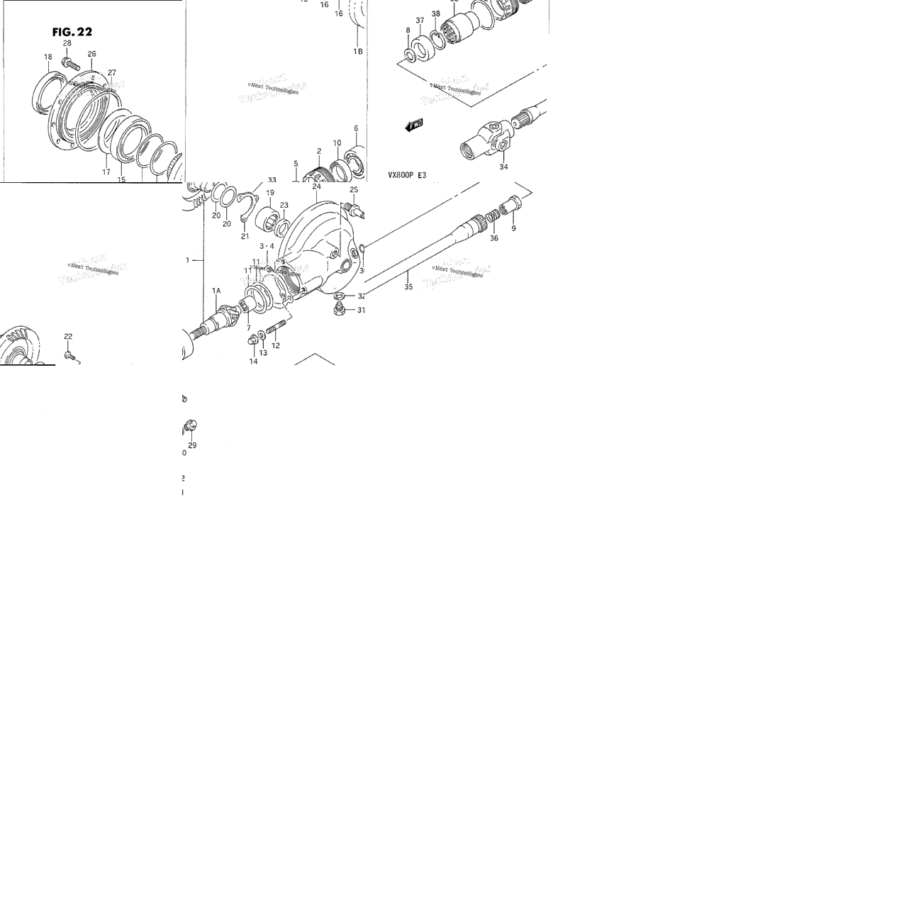 Propeller Shaft - Final Drive Gear