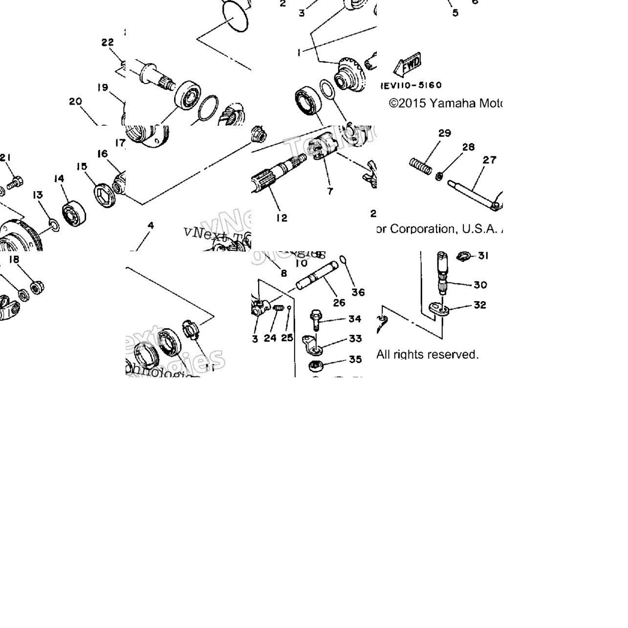 Middle Drive Gear