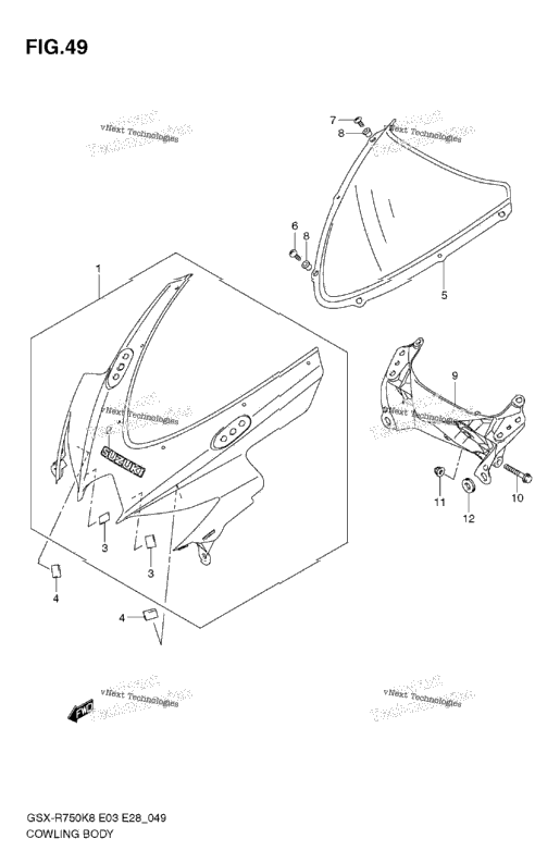 Cowling Body (Model K8)