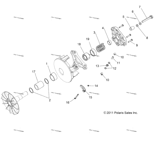 Drive Train, Primary Clutch A15dae57ak