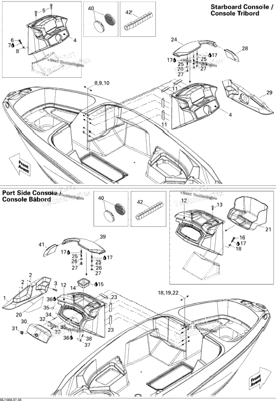 Front Console And Glove Box