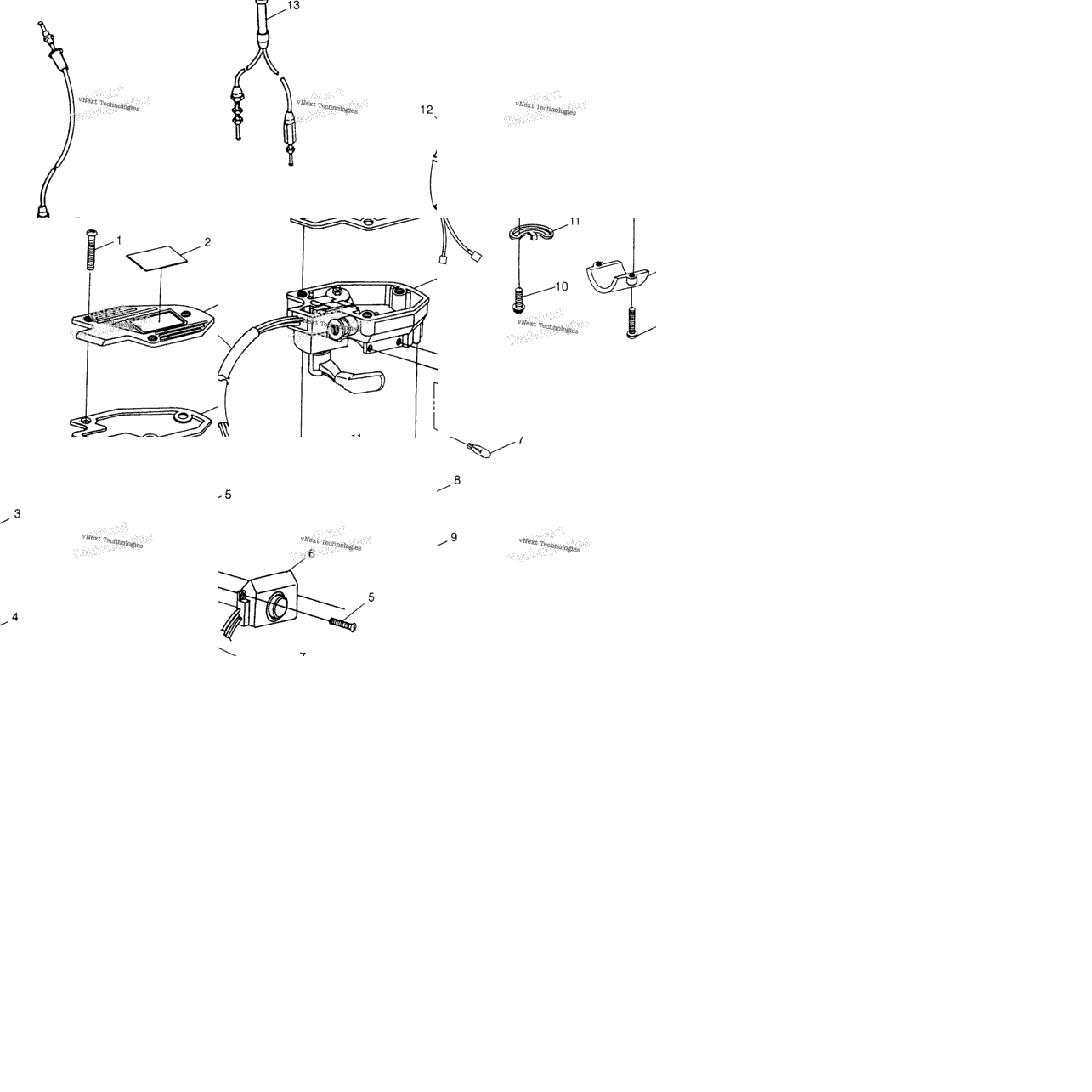 Controls Throttle Asm./Cable