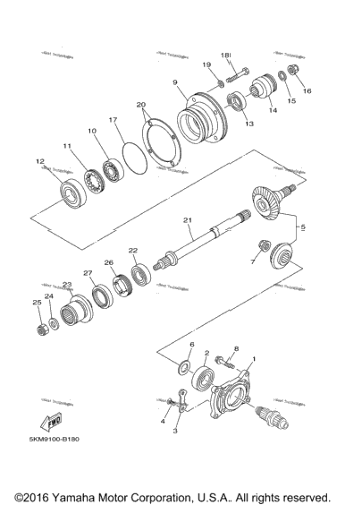 Middle Drive Gear