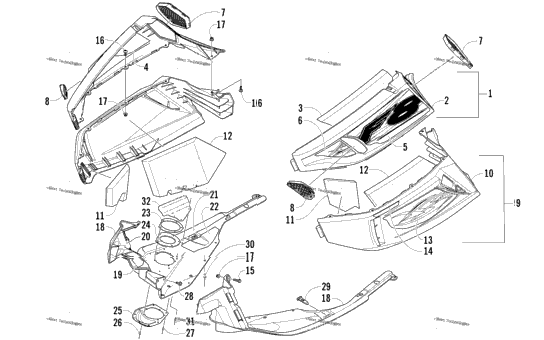 Skid Plate And Side Panel Assembly