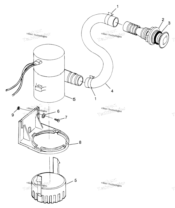 Bilge Pump Hurricane B974473 & Intl. Hurricane