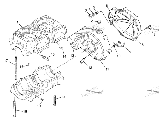 Crankcase Hurricane B974473 & Intl. Hurricane