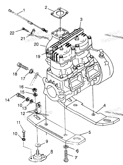 Engine Mounting Hurricane B974473 & Intl. Hurricane