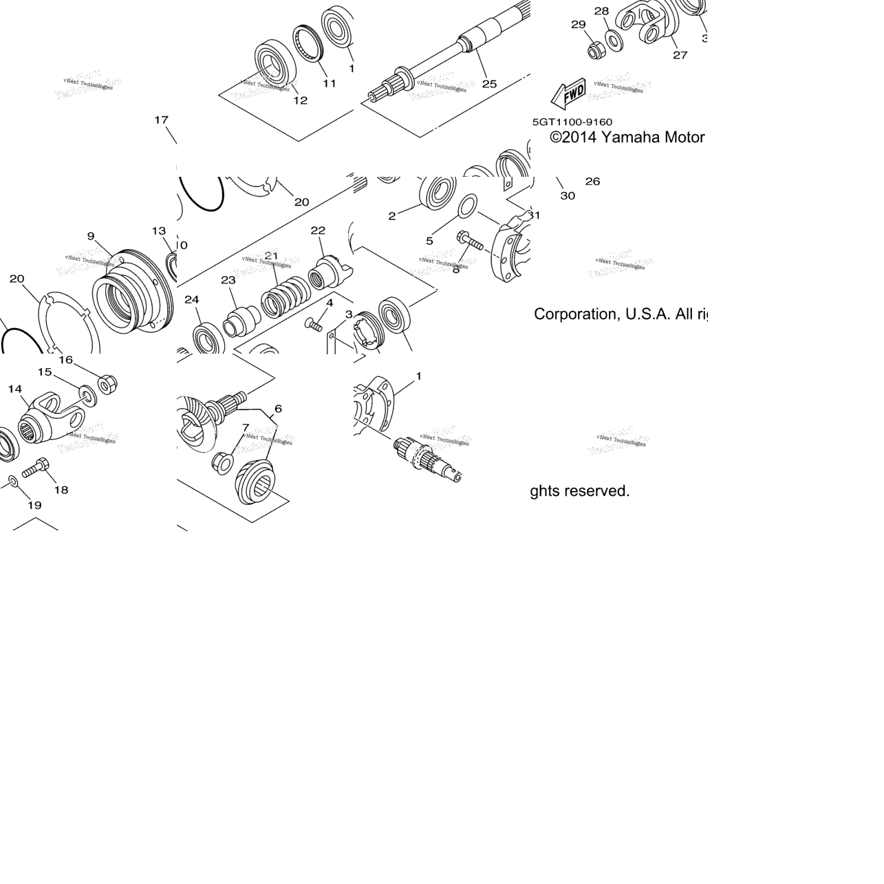 Middle Drive Gear