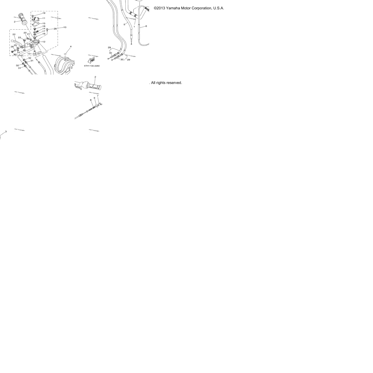 Steering Handle Cable