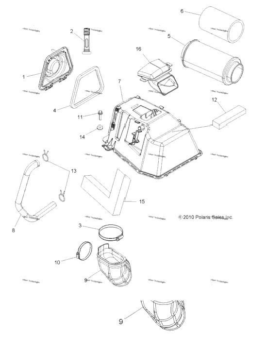 Engine, Air Intake (49Atvairintake11sp550)