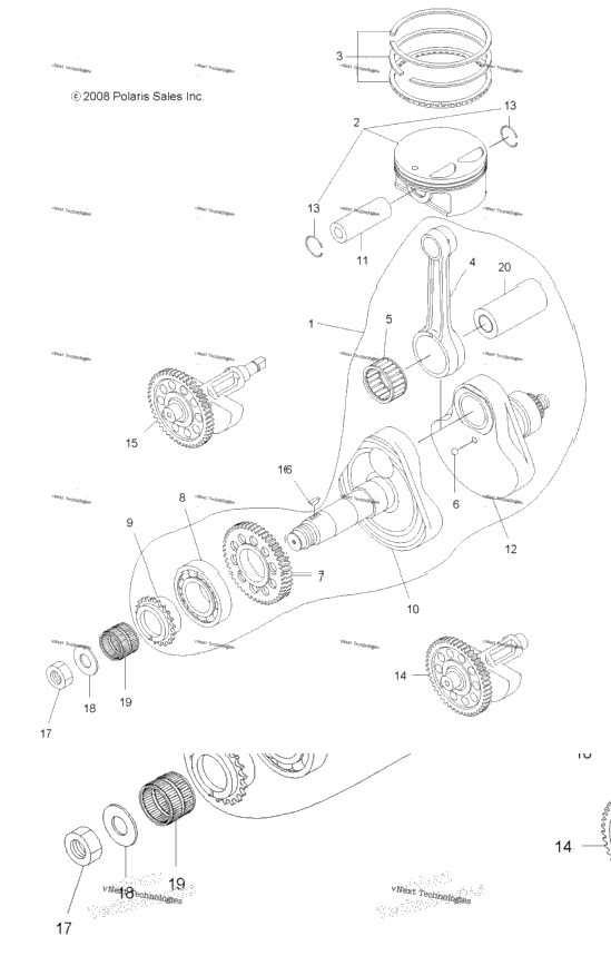 Engine, Crankshaft & Piston