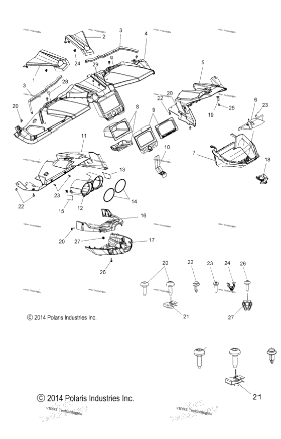 Body, Dash Asm. All Options