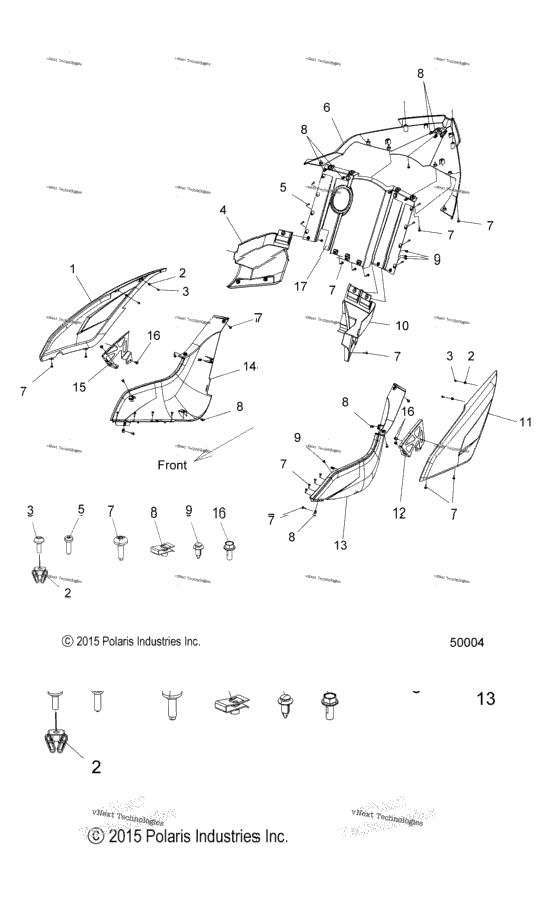 Body, Rear Asm., Lower All Options