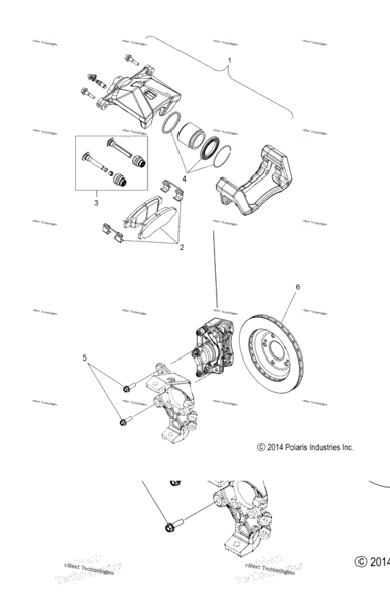 Brakes, Caliper, Front All Options