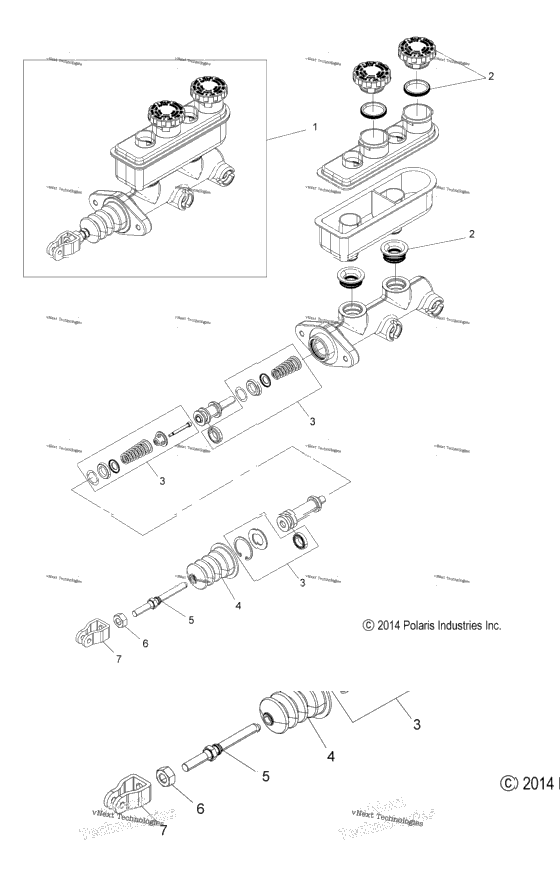 Brakes, Master Cylinder Asm. All Options