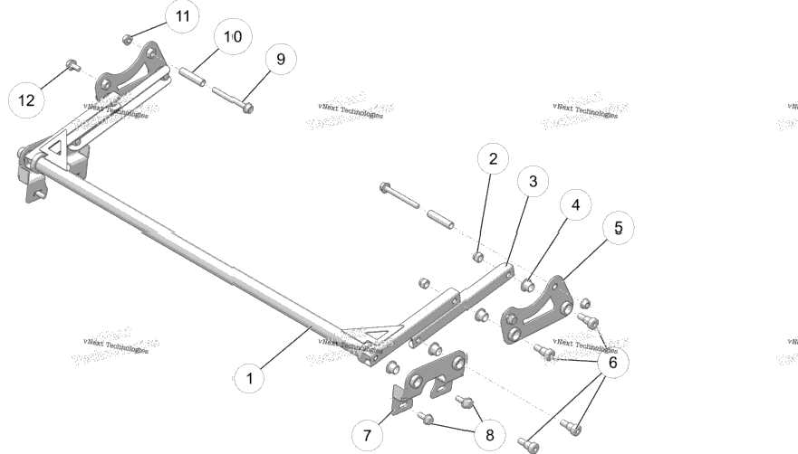 Chassis, Hood Hinge Mounting All Options