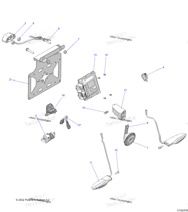 Electrical, Switches, Horn & Ecm