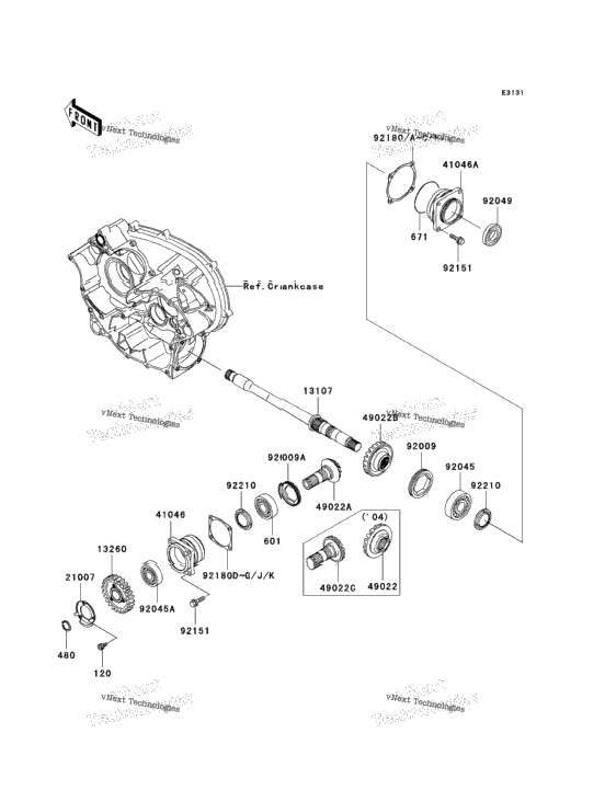 Front Bevel Gear