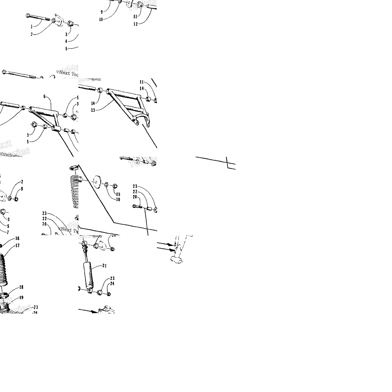 Front Arms And Shock Absorber Assembly