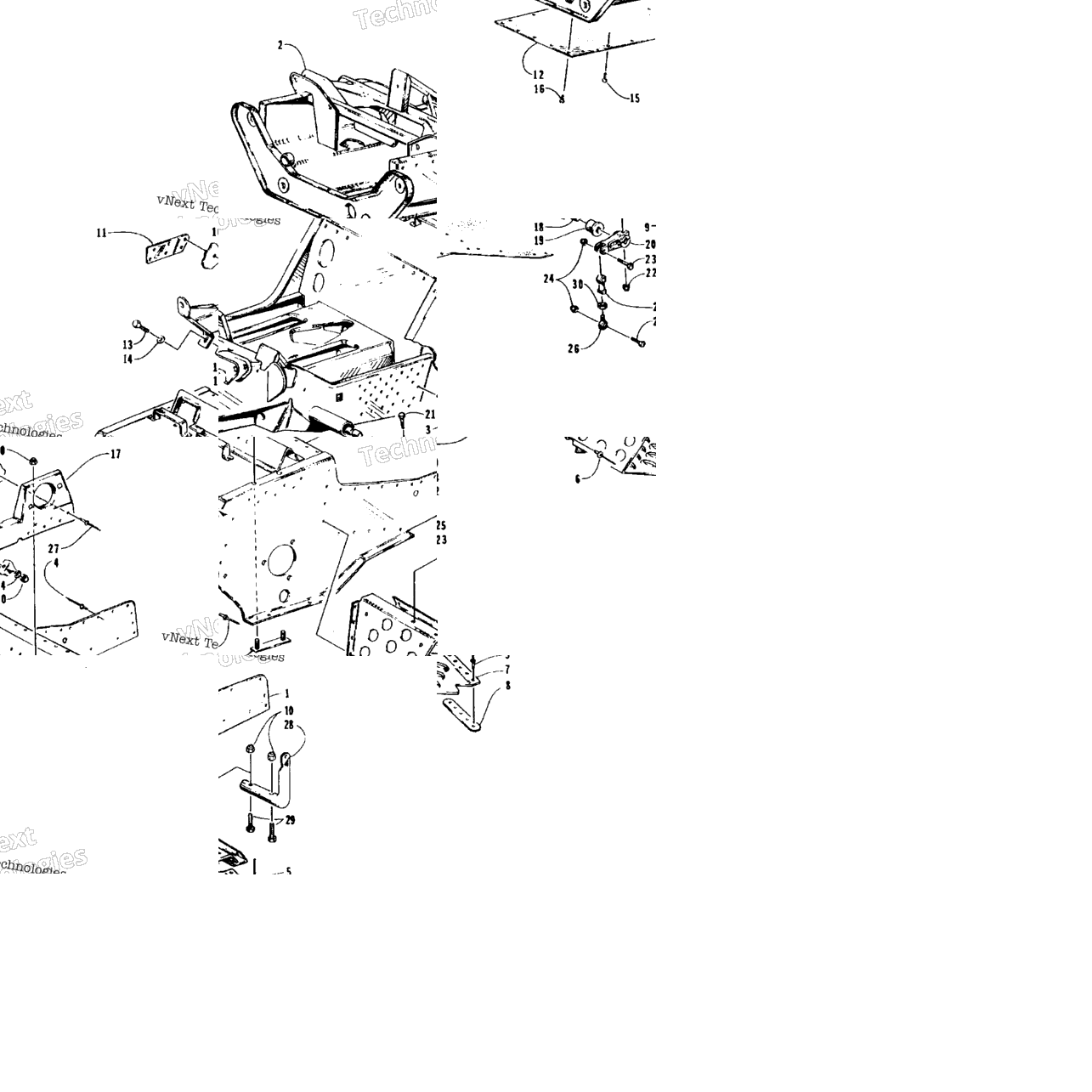 Front Frame And Footrest Assembly