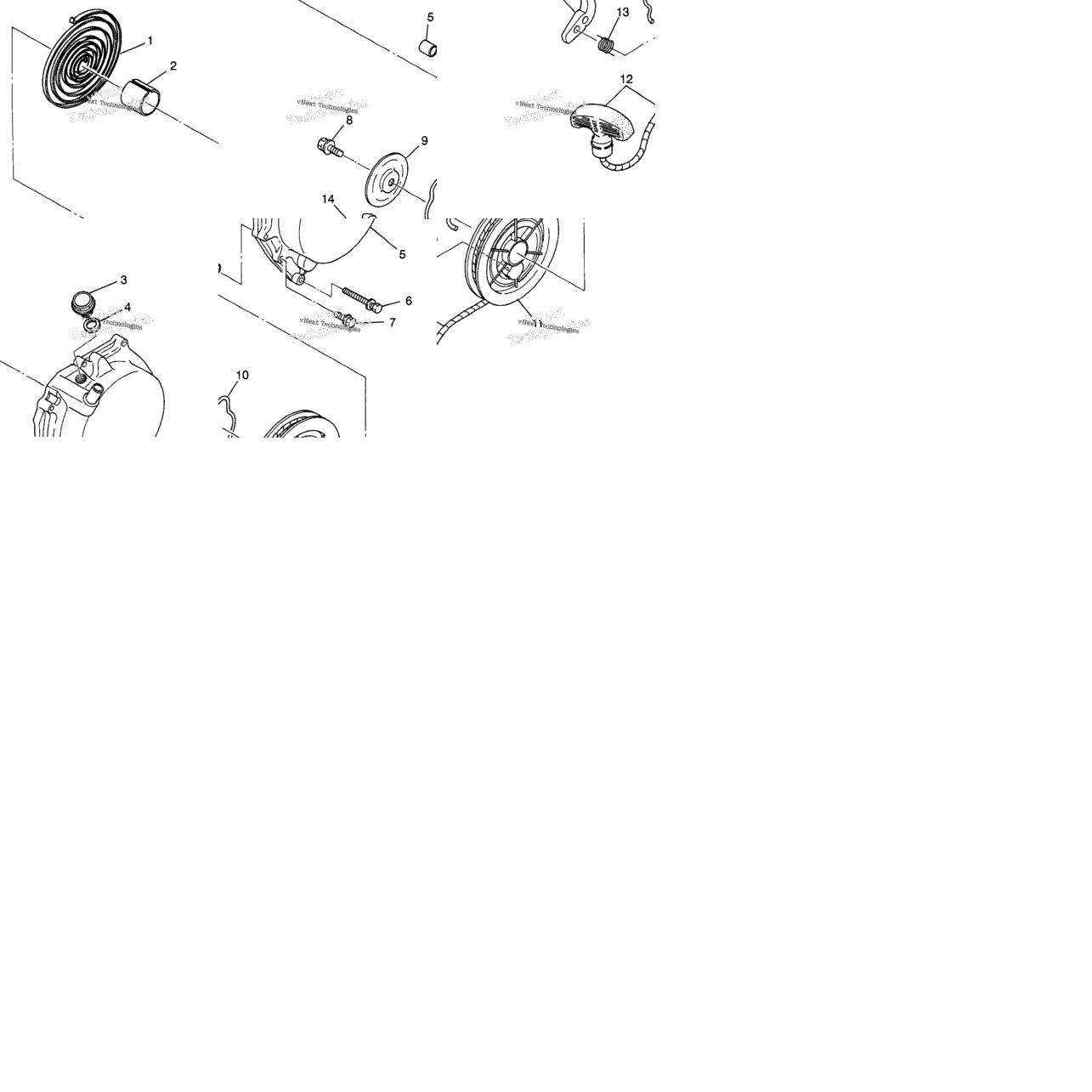 Recoil Starter Big Boss 6X6 400L