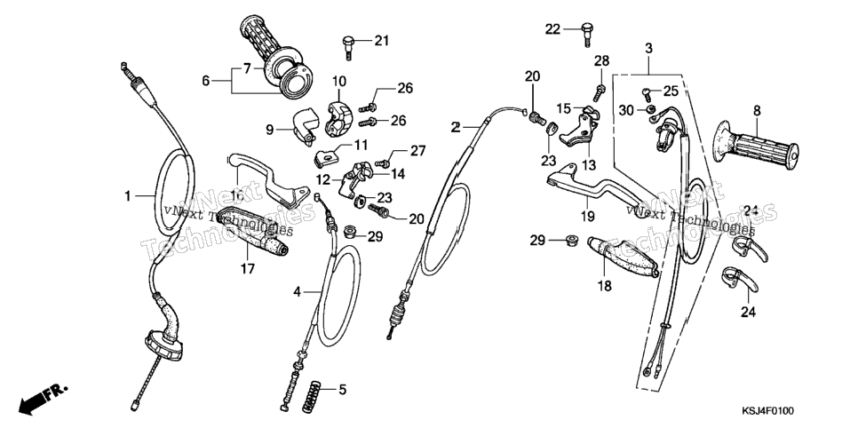 Handle Lever@Cable