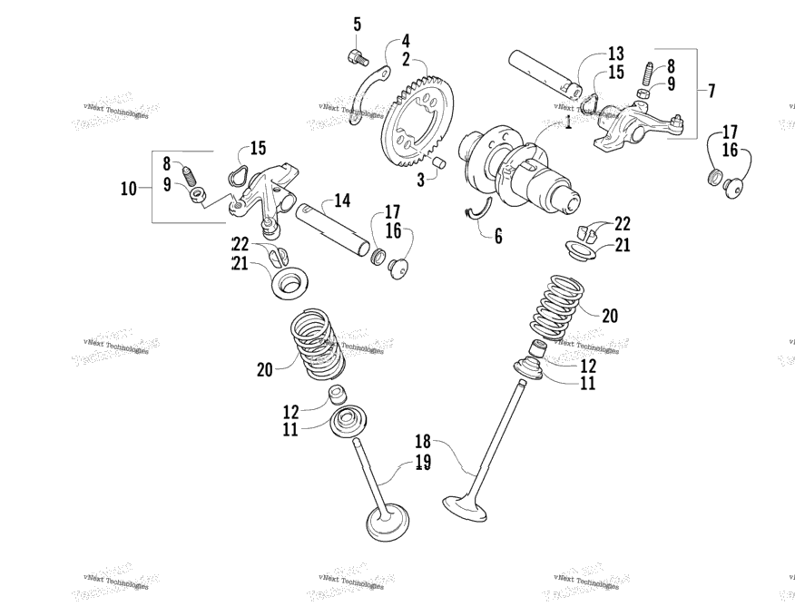 Camshaft/Valve Assembly
