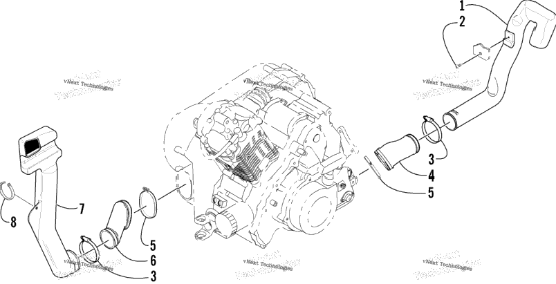 Case/Belt Cooling Assembly